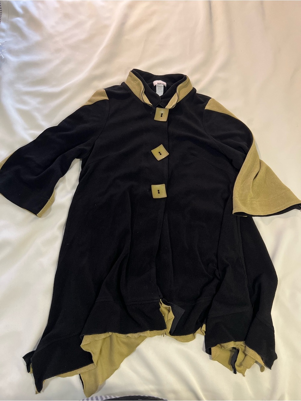 BLACK AND GREEN flared jacket